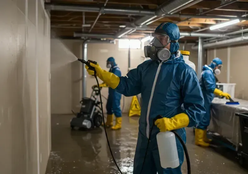 Basement Sanitization and Antimicrobial Treatment process in Hawley, MN